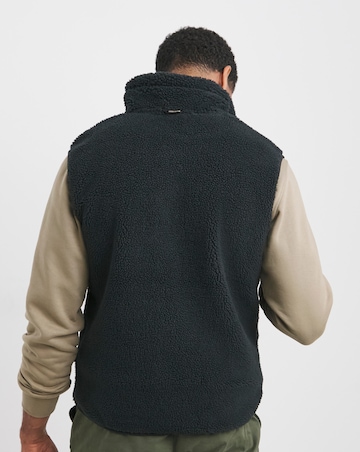 Napapijri Yupik Black Gilet Fleece - Black