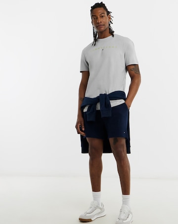 Tommy Jeans Regular Linear Logo T-Shirt - Grey