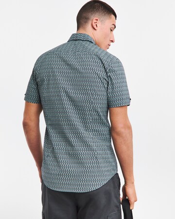 Ben Sherman Geo Spot Print Short Sleeve Shirt