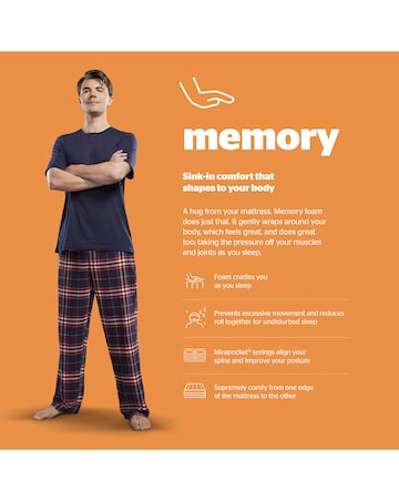 Silentnight 3000 Pocket Memory Pillowtop Mattress - Medium Soft