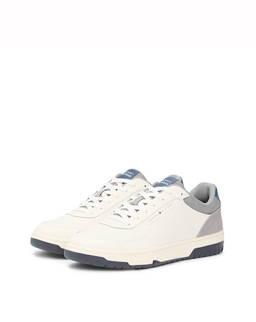 Tommy Hilfiger Leather & Suede Basket - Grey