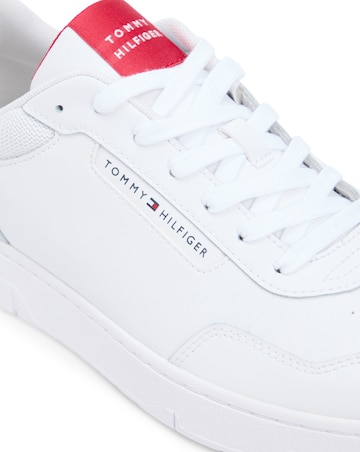 Tommy Hilfiger Basket Lite Leather Trainer - White