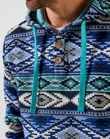Joe Browns Hit The Waves Jacquard Hood - Blue Multi