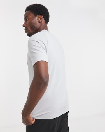 BOSS Short Sleeve Urban Tech T-Shirt - Light Grey