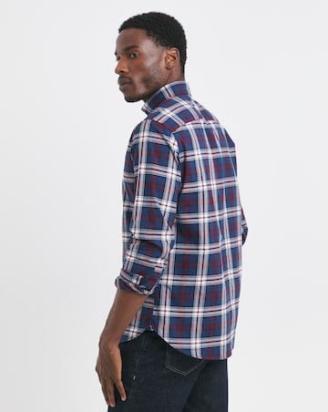 Tommy Hilfiger Flex Poplin Checked Shirt - Blue Check