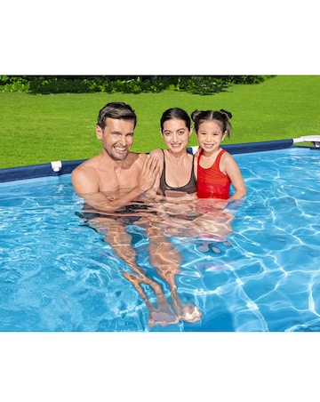 Bestway 9ft 10in Steel Pro Rectangular Pool Set