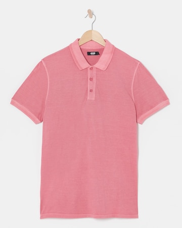 Garment Dyed Pique Polo Long