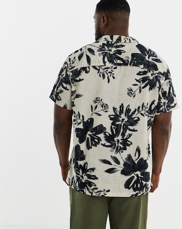 Jack & Jones Premium Venice Printed Shirt - Cream