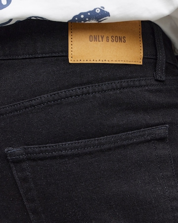 Only & Sons Fade Loose Fit Denim Jeans - Black