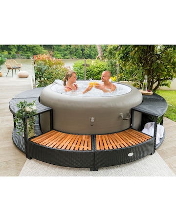 Lay-Z-Spa 180cm Round Rattan Hot Tub Surround