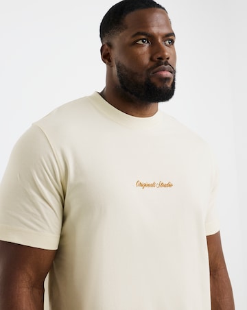 Jack & Jones Originals Studios Logo T-Shirt - Cream