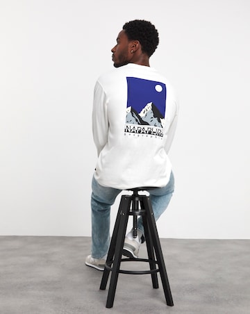 Napapijri Telemark Long Sleeve T-Shirt - White