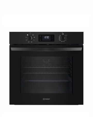 Indesit Turn&Go IO 253 B UK Built-In Electric Single Oven Black