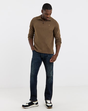 Polo Ralph Lauren Estate Rib 1/4 Zip Pullover - Chestnut