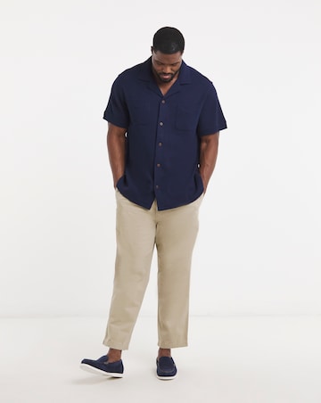 Polo Ralph Lauren Short Sleeve Waffle Jersey Shirt - Navy