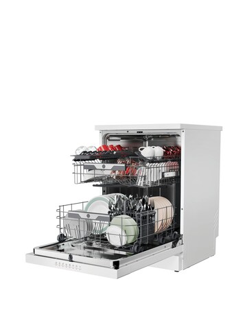 Hoover H-Dish 500 HF 4B7F0W-80 14 Place, Full Size WiFi Dishwasher - White