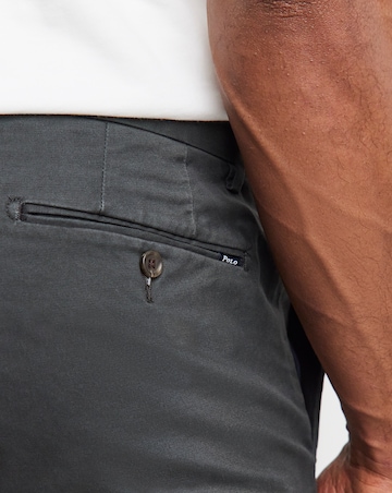 Polo Ralph Lauren Flat Front Stretch Twill Trouser - Grey