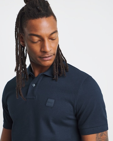 BOSS Short Sleeve Badge Polo - Blue