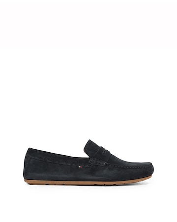 Tommy Hilfiger Suede Driving Shoe - Navy