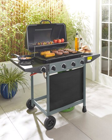4 Burner Gas BBQ with Side Burner
