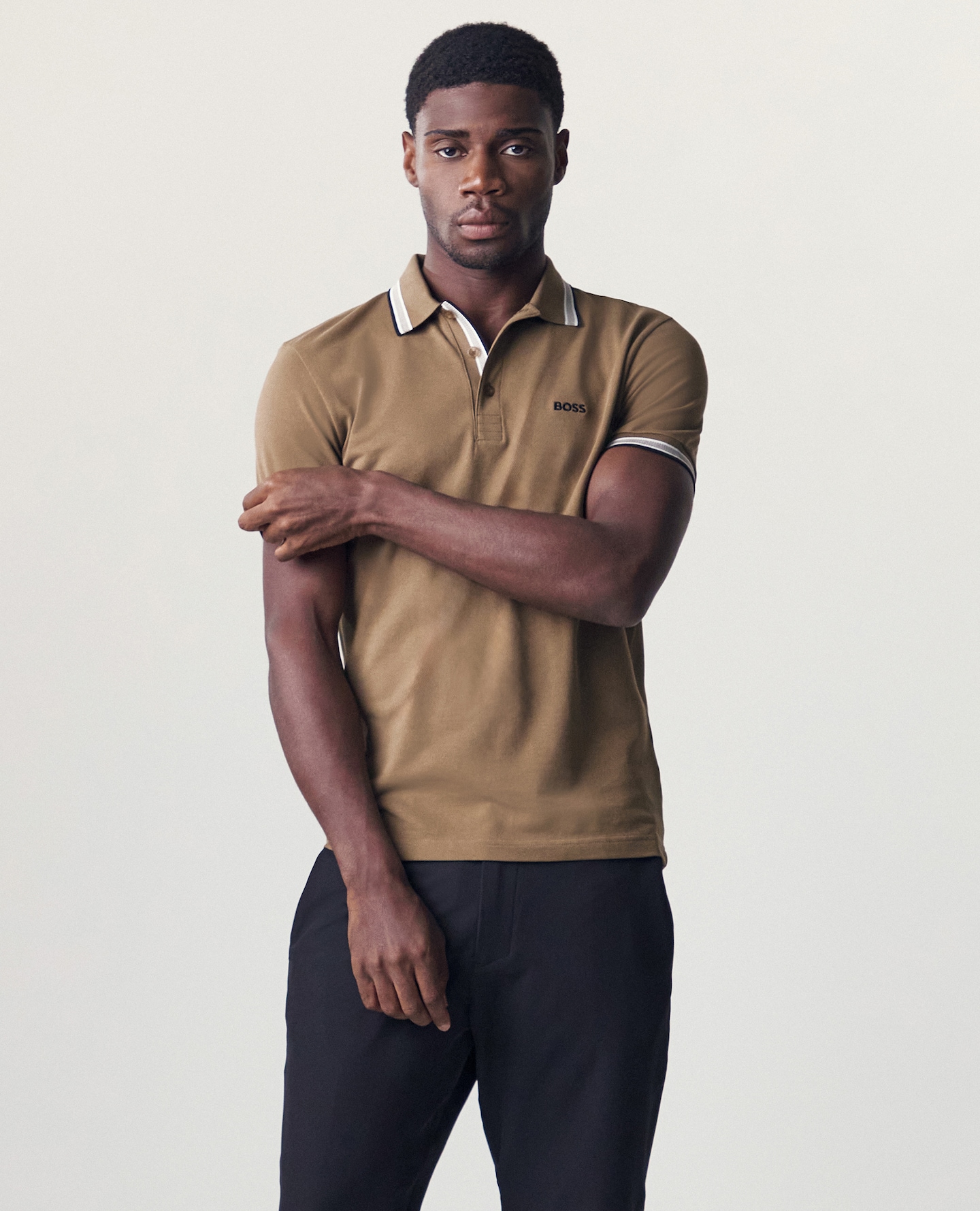 BOSS Short Sleeve Paddy Polo - Brown