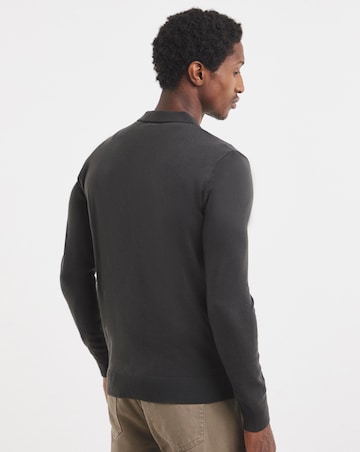 Value Knitted Long Sleeve Polo