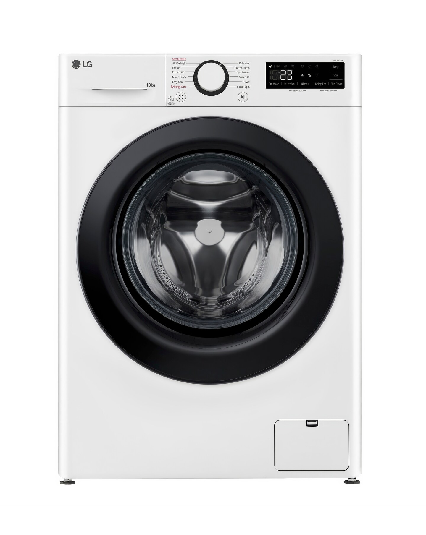 LG TurboWash with AI F4Y510WBLN1 10 kg 1400 Spin Washing Machine - White