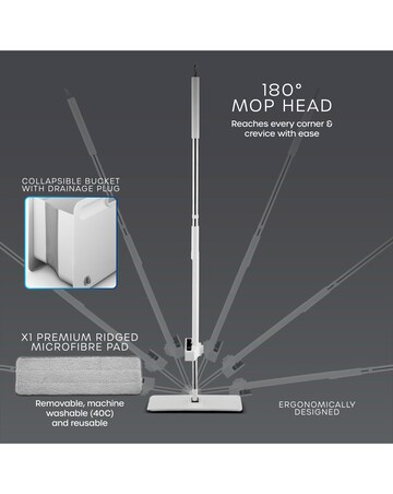 Swan Elevate Flat Mop & Bucket