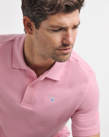 Barbour Short Sleeve Original Tailored Polo Shirt Pink