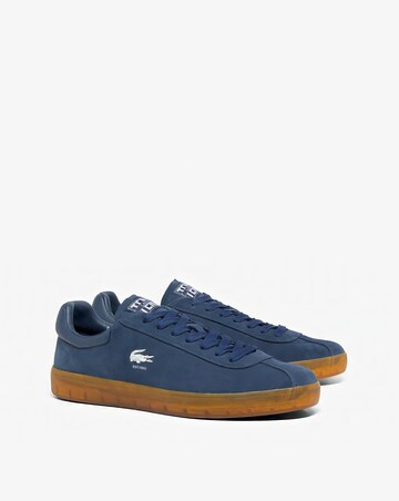Lacoste Baseshot Suede Trainers - Navy/Gum