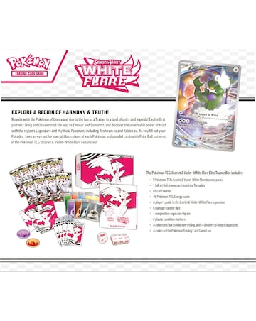 Pokemon Trading Card Game (TCG): Scarlet & Violet White Flare Elite Trainer Box