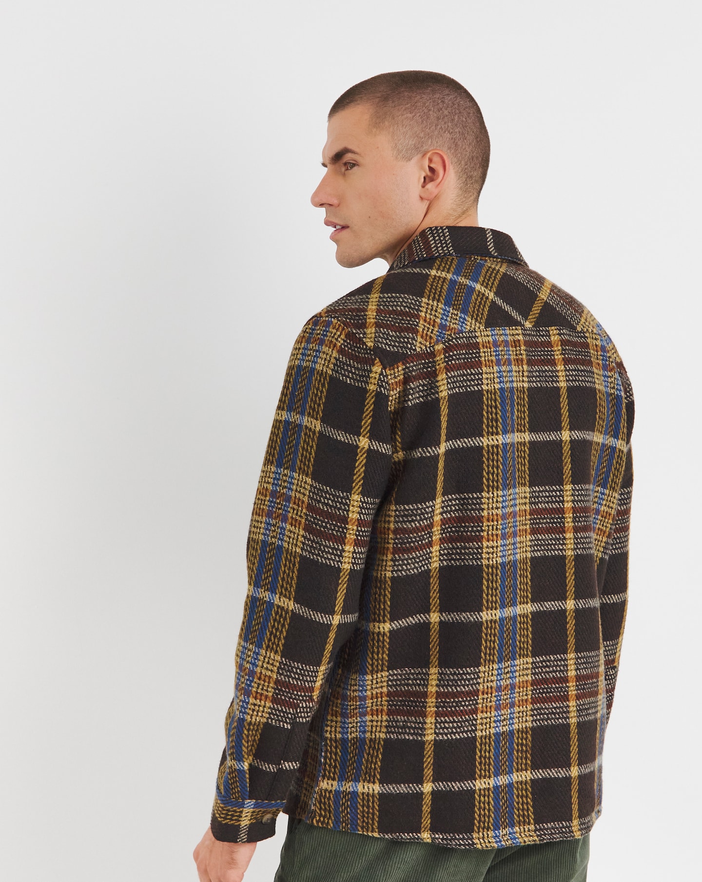 Double Pocket Check Overshirt | Jacamo