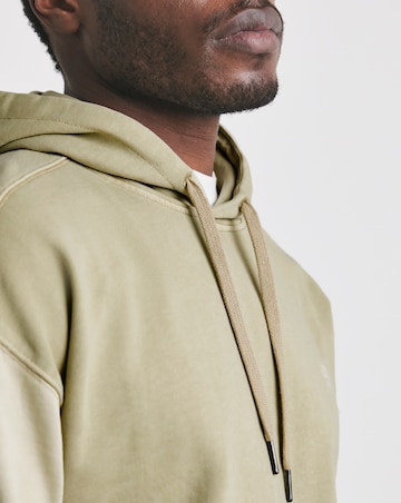Union Garment Dyed Relaxed Fit Hoodie- Dark Stone