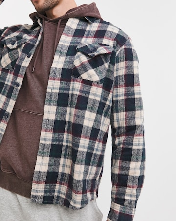 Double Pocket Check Overshirt