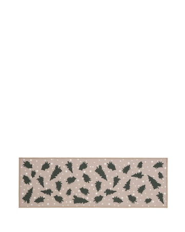 Christmas Trees Washable Runner and Mat