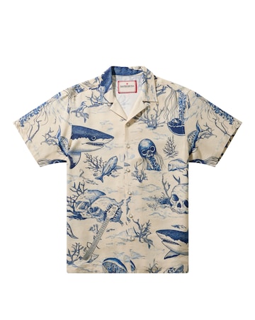 Joe Browns Shark Party Shirt - White/Blue