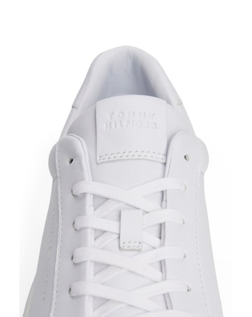 Tommy Hilfiger Premium Cupsole Leather Trainer - White