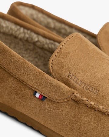 Tommy Hilfiger Suede Driver Slipper - Tan