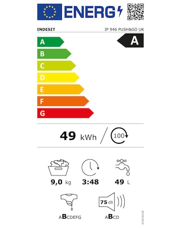 Indesit IP 946 Push & Go Washing Machine - White + Install