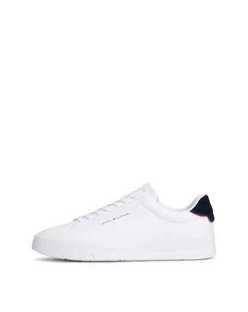 Tommy Hilfiger Court Leather Trainer - White/Navy