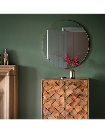 Gallery Bowie Round Mirror Silver