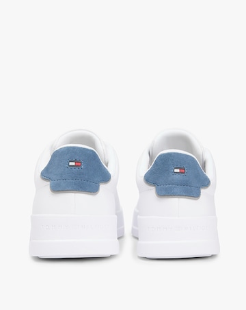 Tommy Hilfiger Leather Court - White/Blue