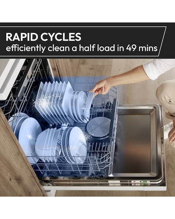 Hoover H-Dish 500 HF4B7F0A-80 14 Place Full Size WiFi Dishwash Graphite Install