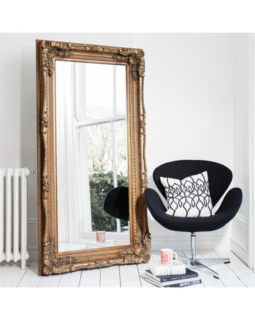 Gallery Carved Louis Mirror Gold