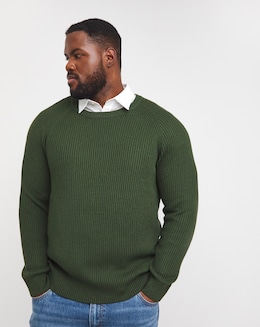 Jack &amp; Jones Pannel Knit Crew Neck Jumper