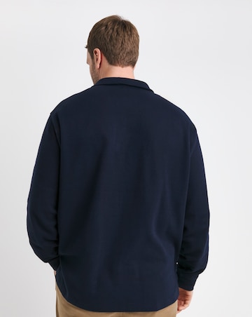 Polo Ralph Lauren Navy 1/4 Zip Jersey Top