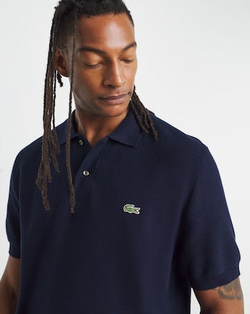Lacoste Short Sleeve Knitted Polo - Navy