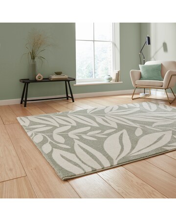 Catherine Lansfield Sorral Leaves Botanical Rug