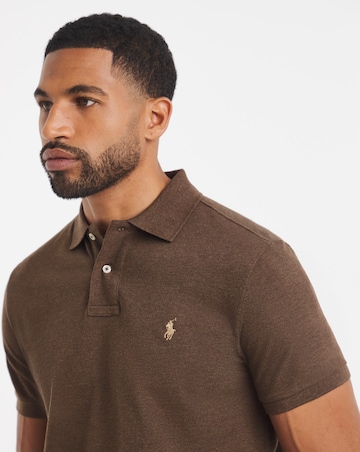 Polo Ralph Lauren Classic Short Sleeve Polo - Brown Heather