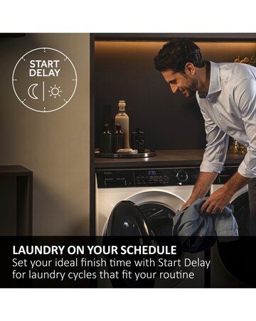 Haier i-Pro Series 7 HD90-A3Q979U1 9kg Heat Pump Tumble Dryer White + Install